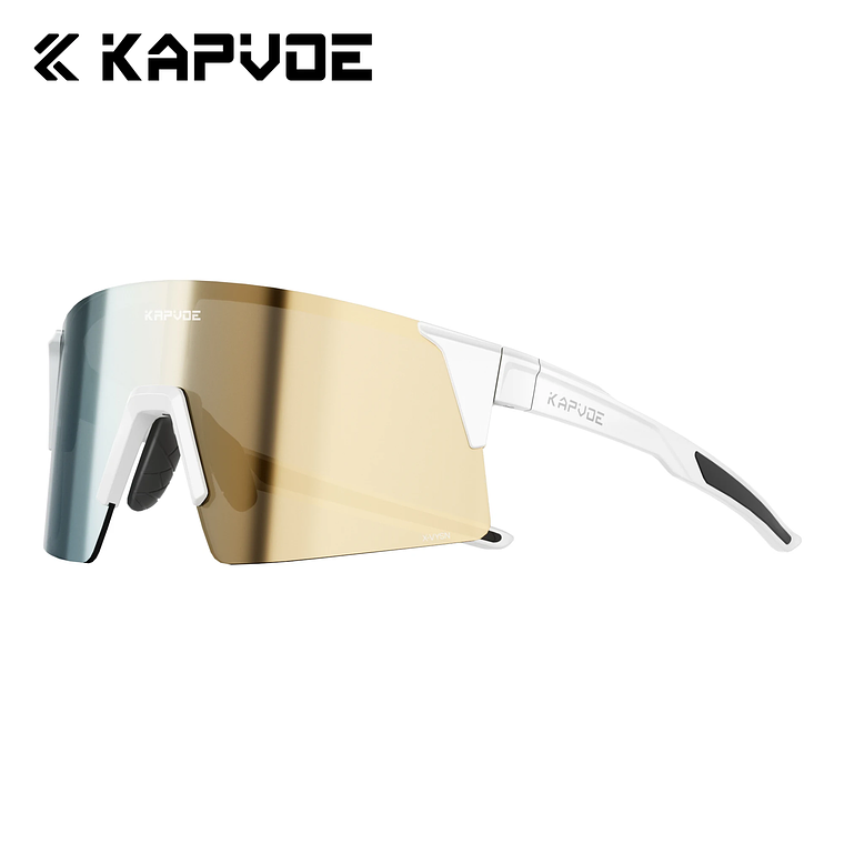 Óculos de Ciclismo Fotocrômico Kapvoe com Tecnologia HD High Contrast | Óculos de Estrada e MTB UV400 para Homens e Mulheres 7