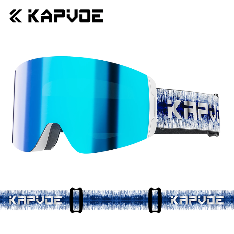 Óculos de Esqui Fotocrômico com Lentes Magnéticas KAPVOE | Máscara de Neve Anti-embaçante UV400 para Homens e Mulheres 10