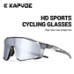 Óculos de Ciclismo Modernos KAPVOE | Proteção UV400 e Design Ergonómico para Desporto - Thumbnail 6