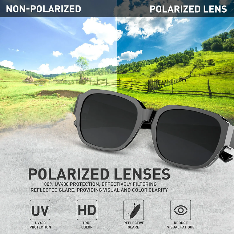 Óculos de Ciclismo Polarizados KAPVOE para Míopes | Óculos Esportivos UV400 para Pesca, Hiking e Direção - Unissex 4