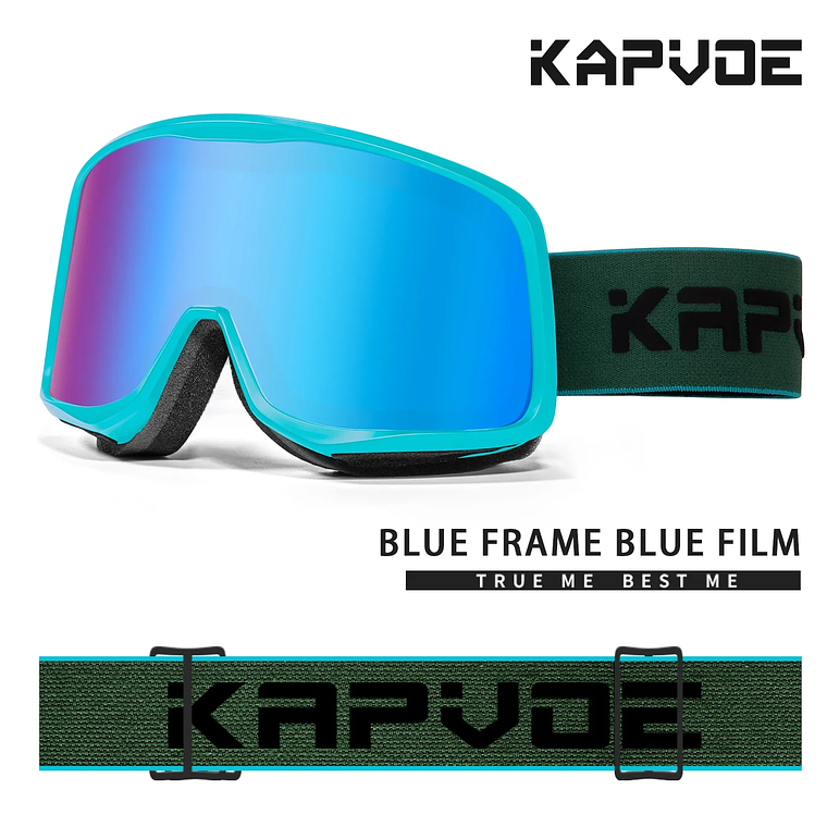 KAPVOE Photochromic Ski Goggles Winter 2024 | UV400, Anti-fog and Integrated Mask 7