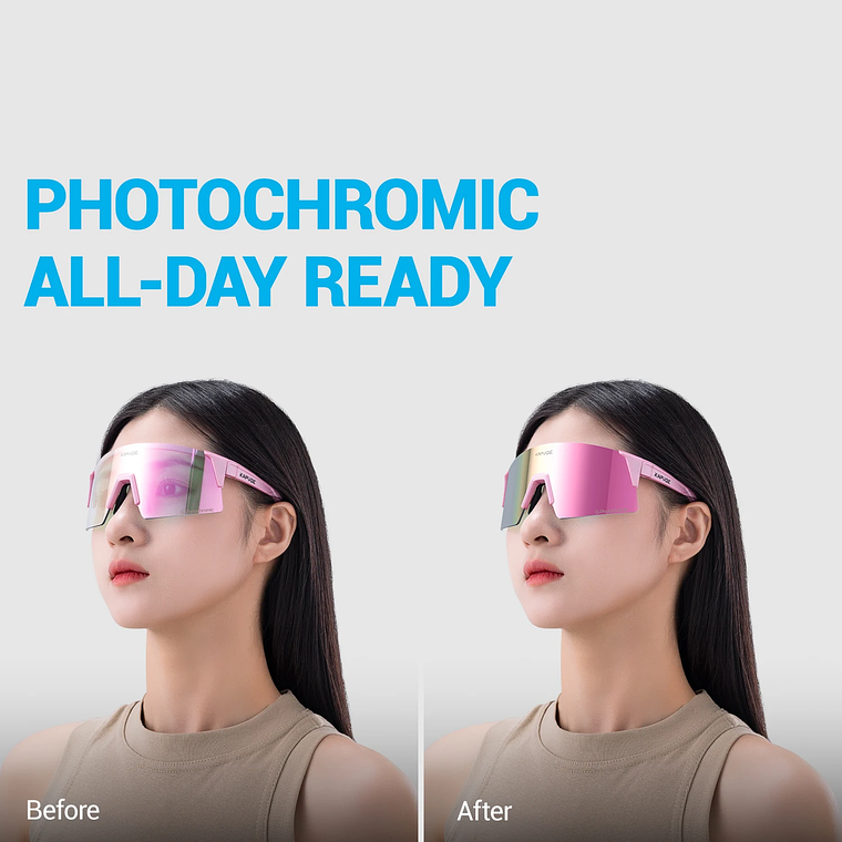 Óculos de Ciclismo Fotocrómicos KAPVOE | Tecnologia HD e Proteção UV400 para Desporto 2