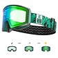 KAPVOE Photochromic Ski Goggles | Magnetic UV400 Lenses, Anti-Fog | For Men and Women - thumbnail 12
