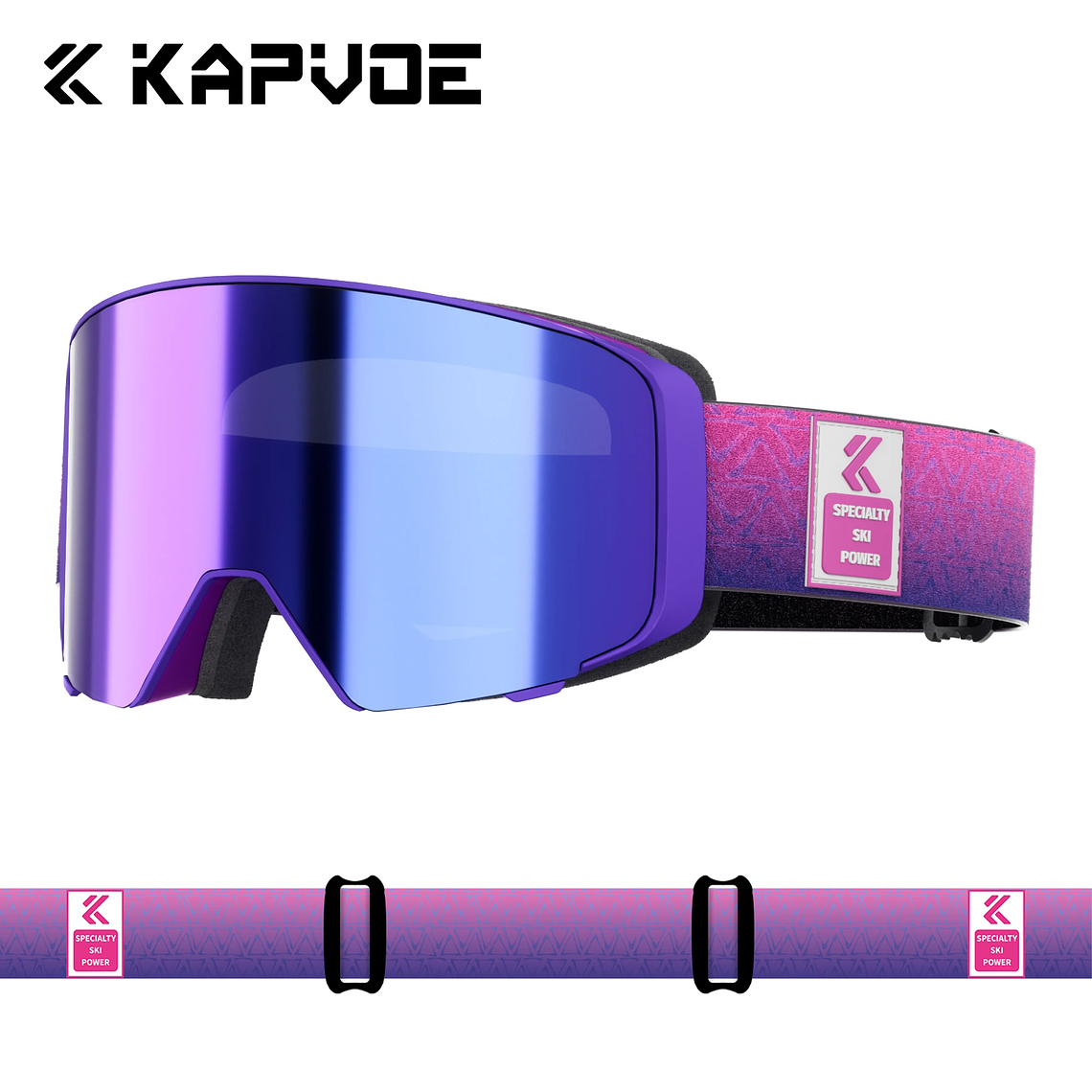 Óculos de Neve Fotocrômico Kapvoe UV400 | Máscara de Esqui e Snowboard Anti-embaçante com Lente Magnética para Homens e Mulheres 11