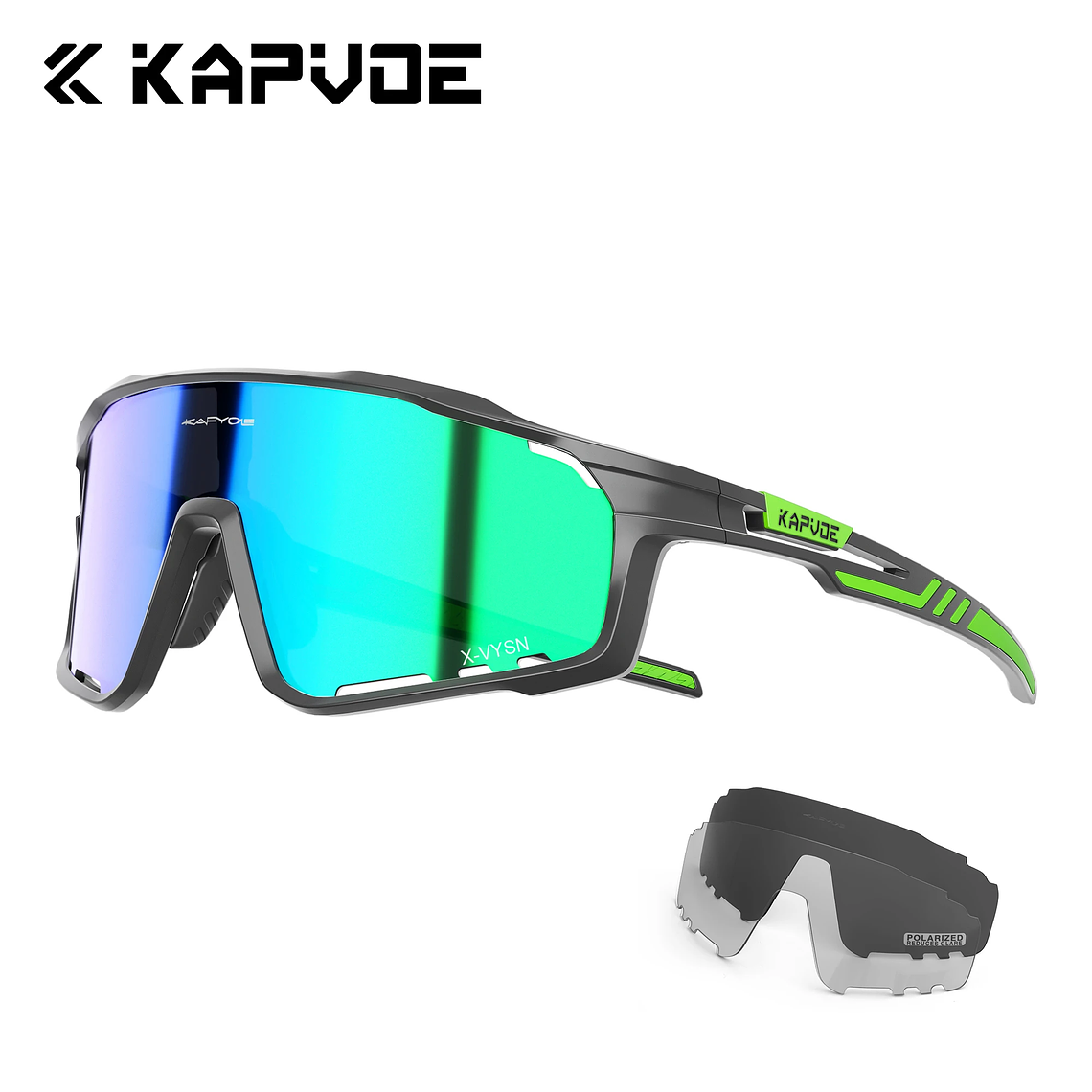 Óculos de Ciclismo Modernos KAPVOE | Proteção UV400 e Design Ergonómico para Desporto 7