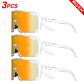 Pack 3 Óculos de Ciclismo Fotocrómicos SCVCN - Lentes que Escurecem com o Sol, UV400 | Unissex - Thumbnail 15