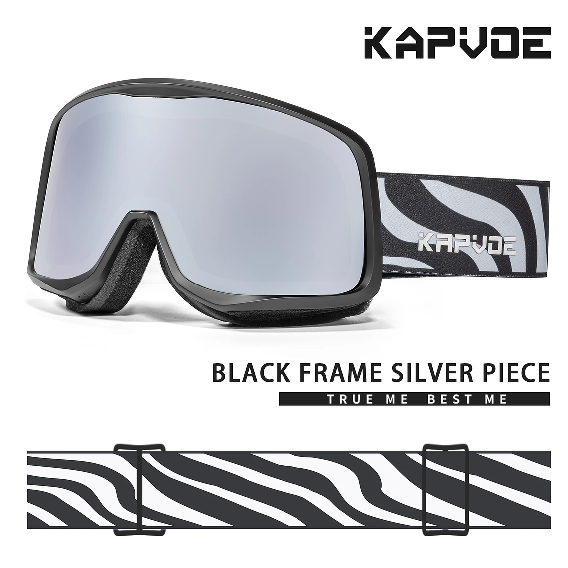 KAPVOE Photochromic Ski Goggles Winter 2024 | UV400, Anti-fog and Integrated Mask 9