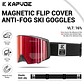 Óculos de Esqui Fotocrômico com Lentes Magnéticas KAPVOE | Máscara de Neve Anti-embaçante UV400 para Snowmobile e Snowboard - Thumbnail 16