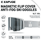 Óculos de Esqui Fotocrômico com Lentes Magnéticas KAPVOE | Máscara de Neve Anti-embaçante UV400 para Snowmobile e Snowboard - Thumbnail 17