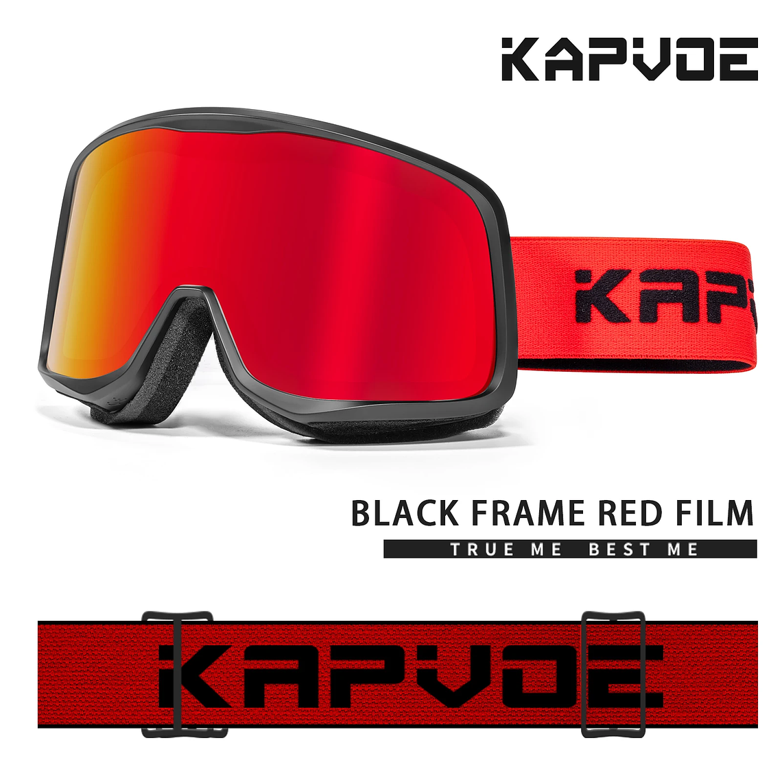 KAPVOE Photochromic Ski Goggles Winter 2024 | UV400, Anti-fog and Integrated Mask 13