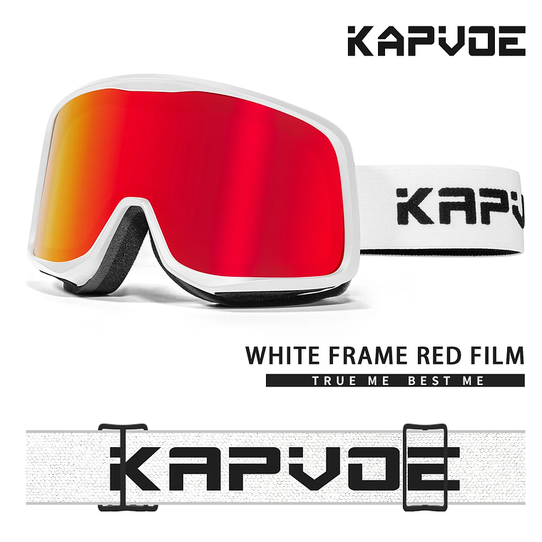 KAPVOE Photochromic Ski Goggles Winter 2024 | UV400, Anti-fog and Integrated Mask 14