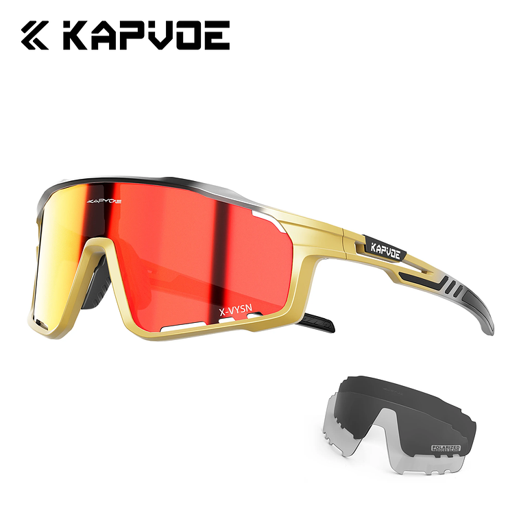 Óculos de Ciclismo Modernos KAPVOE | Proteção UV400 e Design Ergonómico para Desporto 16