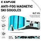 Óculos de Esqui com Lentes Magnéticas KAPVOE | Máscara de Neve Anti-embaçante UV400 para Snowboard e Esqui - Adultos e Mulheres - Thumbnail 17