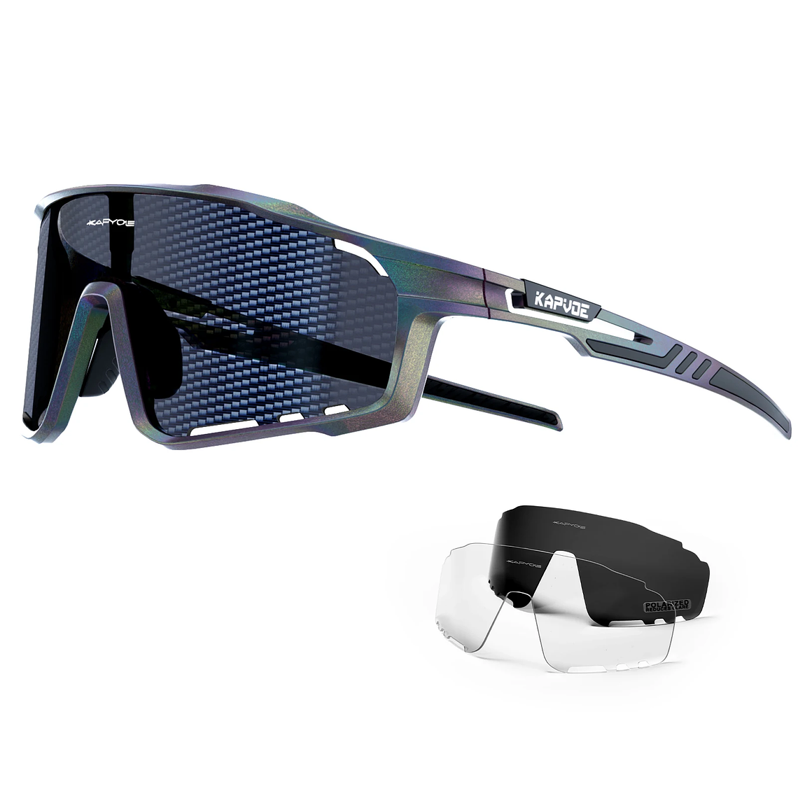 KAPVOE Cycling Glasses with Nano Polarized Lenses | UV400 Protection and Superior Comfort 13