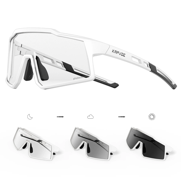 Óculos de Sol Infantis Desportivos KAPVOE - Fotocrómicos, UV400, Ajuste Seguro para Crianças 18