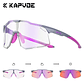 Óculos de Ciclismo KAPVOE Fotocrômico UV400 | Óculos de Estrada e MTB com Lente Film-Variable para Homens e Mulheres - Thumbnail 20