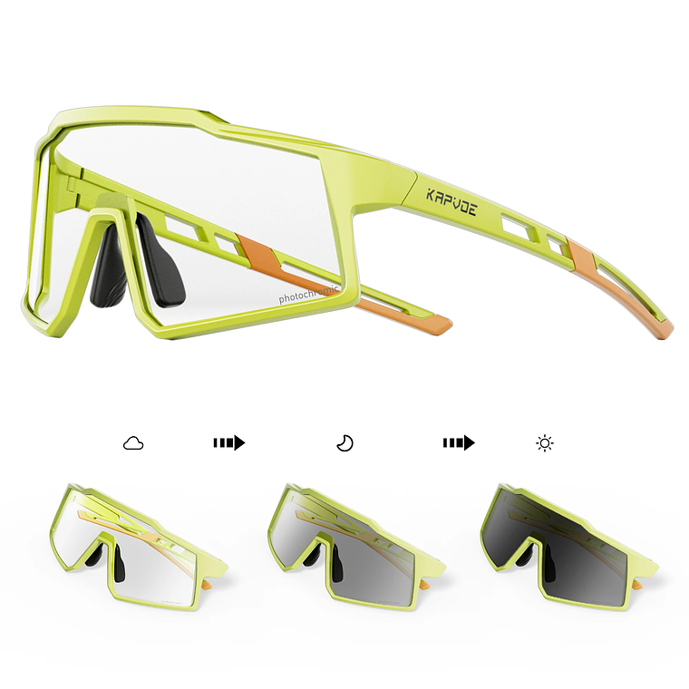 Óculos de Sol Infantis Desportivos KAPVOE - Fotocrómicos, UV400, Ajuste Seguro para Crianças 21