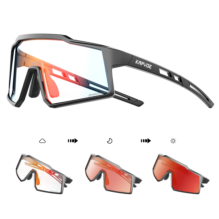 Óculos de Sol Infantis Desportivos KAPVOE - Fotocrómicos, UV400, Ajuste Seguro para Crianças 27