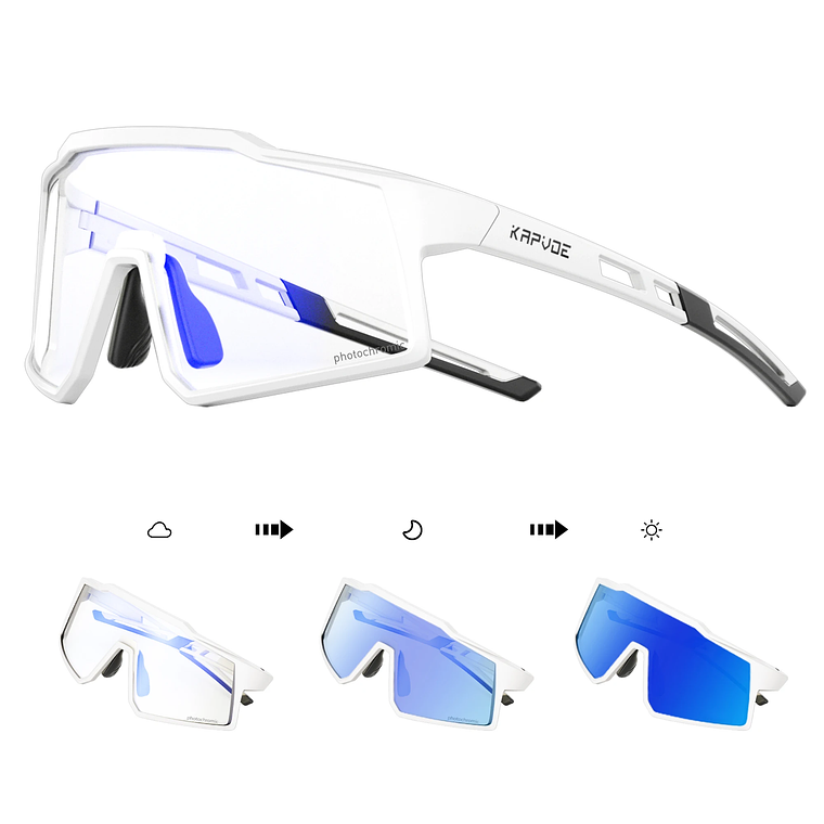 Óculos de Sol Infantis Desportivos KAPVOE - Fotocrómicos, UV400, Ajuste Seguro para Crianças 29