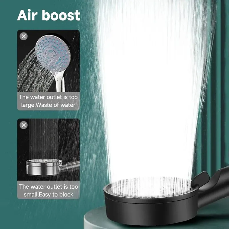 5-Mode Handheld Shower with Increased Pressure | Large, Multifunctional Shower Head 3