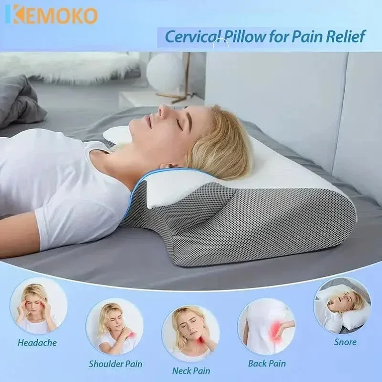 Almofada Cervical Borboleta Com Memória | Almofada de Pescoço com Rebound Lento 2