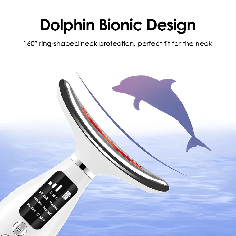 Dispositivo de Beleza LED Facial e Cervical 7 Cores | Massagem Vibração e 7 Modos 3