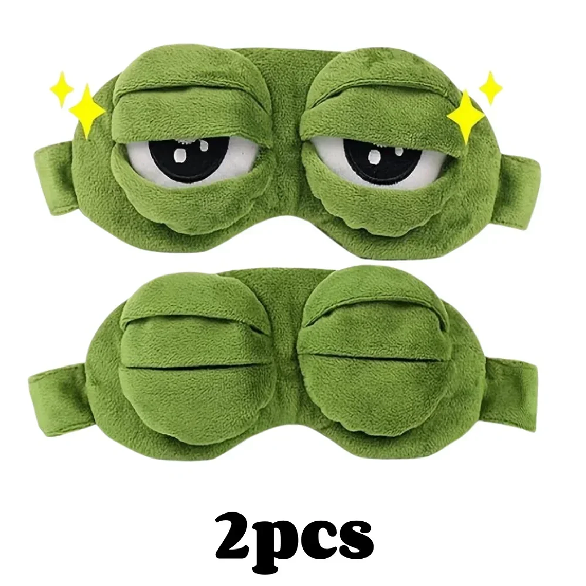 Máscara de Dormir 3D Sapo Criativa | Proteção Natural para Olhos, Viagens e Escritório 8