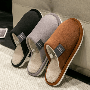 Chinelos de Inverno Quentes para Homem | Pantufas Macias Antiderrapantes para Casa