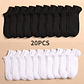 Lot of 10 Pairs of Unisex Boat Socks | Thin, Breathable and Anti-odor for Men and Women - thumbnail 1