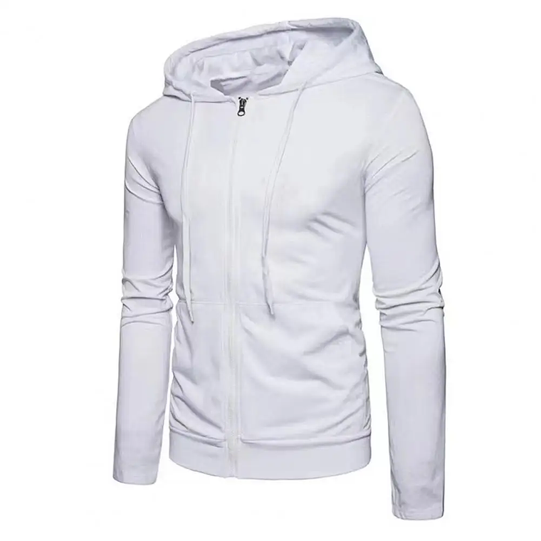 Men's Autumn Hoodie | Zip-up Jacket, Long Sleeves, and Slim Fit 4