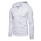 Men's Autumn Hoodie | Zip-up Jacket, Long Sleeves, and Slim Fit - thumbnail 4