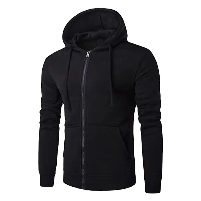 Men's Autumn Hoodie | Zip-up Jacket, Long Sleeves, and Slim Fit 5