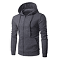 Men's Autumn Hoodie | Zip-up Jacket, Long Sleeves, and Slim Fit - thumbnail 7