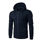 Men's Autumn Hoodie | Zip-up Jacket, Long Sleeves, and Slim Fit - thumbnail 8