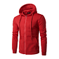 Men's Autumn Hoodie | Zip-up Jacket, Long Sleeves, and Slim Fit - thumbnail 9