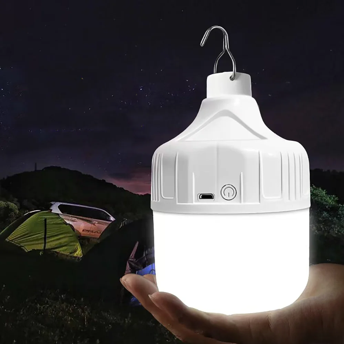 Rechargeable USB LED Pendant Lantern | High Brightness, Waterproof for Camping and Emergencies 3