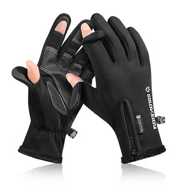 Waterproof Winter Fishing Gloves, 2 Fingers 7