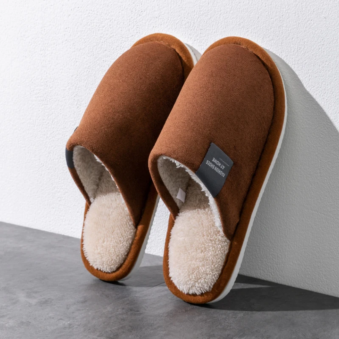 Chinelos de Inverno Quentes para Homem | Pantufas Macias Antiderrapantes para Casa 9