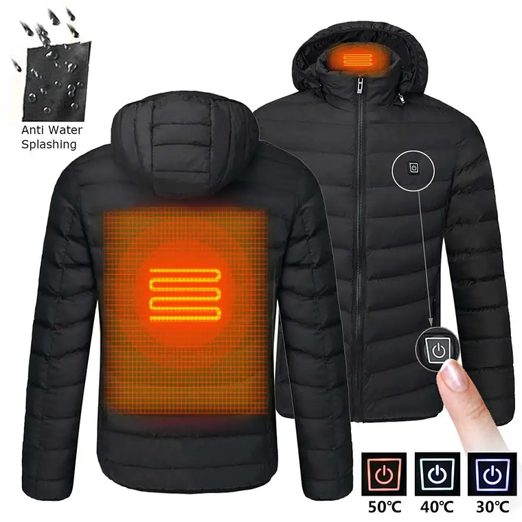 Parka de Inverno Aquecida por USB para Homem - Aiwetin 2