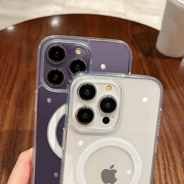 Capa Magnética Transparente Magesafe para iPhone | Carregamento Sem Fios e Anti-choque 4