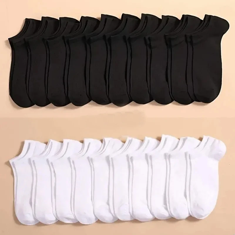 Lot of 10 Pairs of Unisex Boat Socks | Thin, Breathable and Anti-odor for Men and Women 7