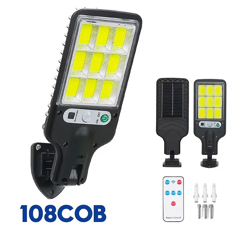 Lâmpada Solar Exterior 15000LM IP65 | Iluminação de Jardim e Parede com Sensor de Movimento 7