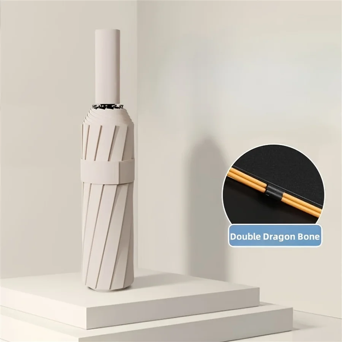 BlackGuard Pro: O Guarda-Chuva Automático de 12 Varetas que Enfrenta Vento e Sol 11