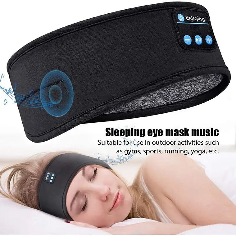 Perciron SleepBand: A Headband com Fones Bluetooth, Máscara de Olhos e Cancelamento de Ruído 1
