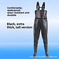 Men's Overall Water-Resistant Fishing Suit Double Knee Pads Casual Pants Double Knee Pads Rain Boots - Thumbnail 4