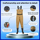 Men's Overall Water-Resistant Fishing Suit Double Knee Pads Casual Pants Double Knee Pads Rain Boots - Thumbnail 6