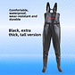 Men's Overall Water-Resistant Fishing Suit Double Knee Pads Casual Pants Double Knee Pads Rain Boots - Thumbnail 7