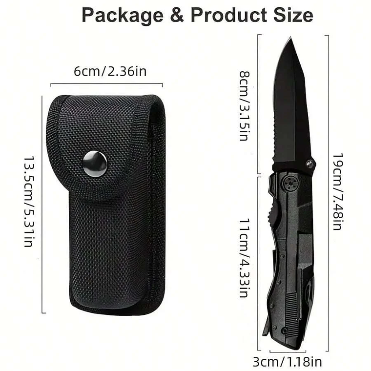 EDC Master 12 em 1: Alicate Multiferramentas Dobrável com Cabeças Intercambiáveis 6