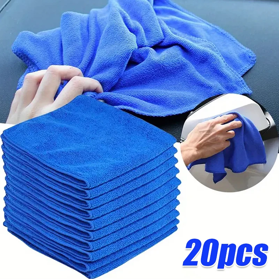 MicroShine Pro Pack: O Pack de 10 Panos de Microfibra para Limpeza e Polimento Sem Riscos 7