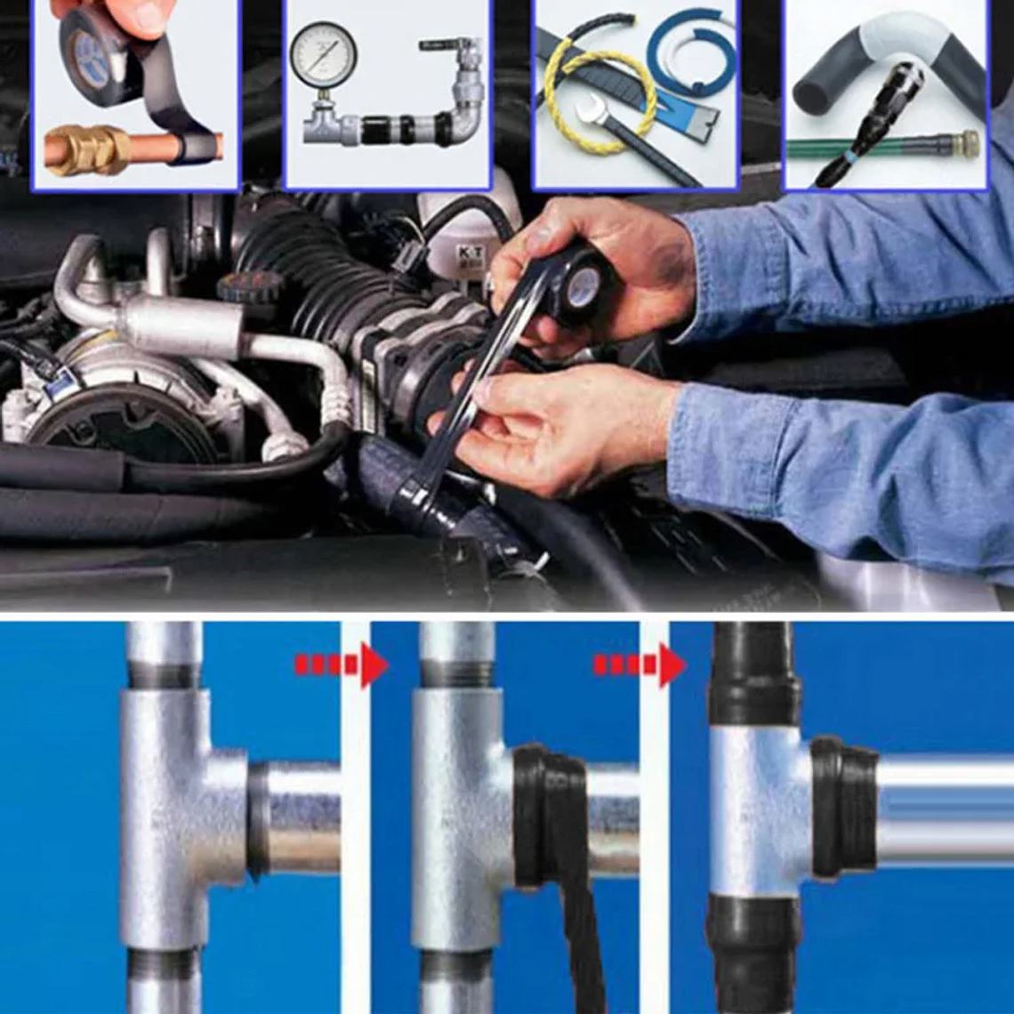 Fita de Silicone Autofusão Super Forte | Reparação Vedações Canalização 3